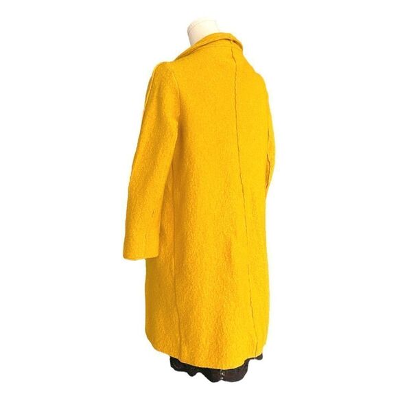 ZARA TRAFALUC EUC outerwear collection Open Front wool coat in Yellow Size S - Picture 2 of 10